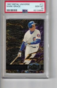 1997 Metal Universe # 11 Mark Grace PSA 10 (Pop 1) - Bild 1 von 2