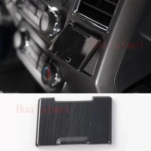 Para Ford F150 2015-17 madera negra ABS consola central tapa de salida de corriente borde - Imagen 1 de 8