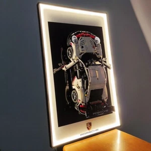 31.5" LED Metal Display wall mount for LEGO 42096 model Porsche 911 RSR - Picture 1 of 10