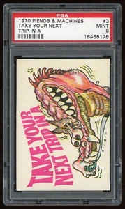 1970 Donruss Fiends and Machines #03 Take Your Ned Trip In A PSA 9 - Picture 1 of 3