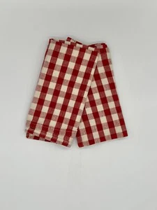 2er Set rot und weiß Gingham Baumwolle Servietten 17 x 16" - Bild 1 von 4
