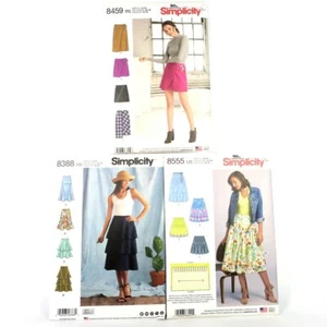 SIMPLICITY Sew Patterns 8459,8388,8555 Skit LOT 3 - Flounce, Pleated, Front Wrap - Picture 1 of 7