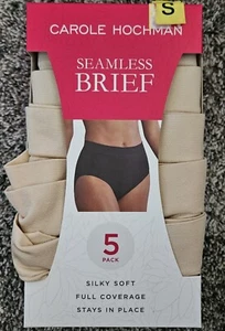 Carole Hochman Seamless Brief 5 Pack Nude Small S - Picture 1 of 2