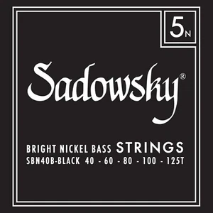 Sadowsky SBN40B-1 Black Label Nickel Bass Guitar Strings; gauges 40-125 - Picture 1 of 1