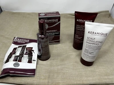 Sistema de tratamiento de regeneración capilar hidratación profunda Keranique con queratina, 30 días Foto 1 de 4