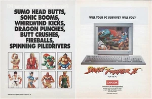 Street Fighter II Print Ad/Poster Art PC Big Box - Picture 1 of 4
