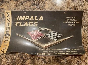 IMPALA FLAGS CAR EMBLEM AUTO GRAM VINTAGE REPLACE RESTORE - Picture 1 of 2