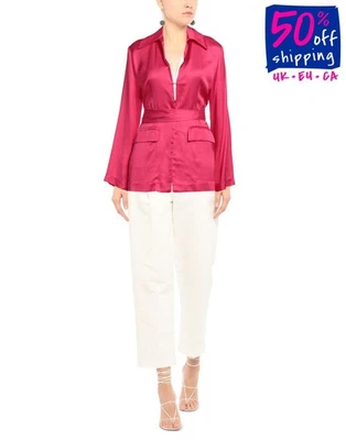 Giacca blazer VICOLO rosa monopetto RRP€155 taglia M Made in Italy - Immagine 1 di 4