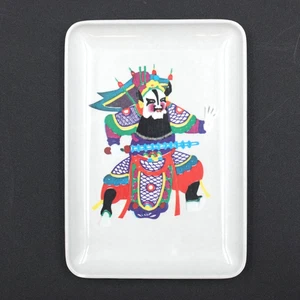 Jing Xiang Yu Peking Opera Character Melamine Wony Italy Trinket Dish 5.75 x 4 - Picture 1 of 8