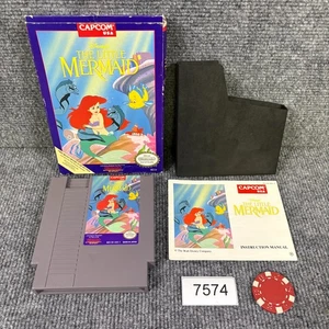 Little Mermaid NES Nintendo Completo con Manual CIB Probado en muy buena condición - Imagen 1 de 16
