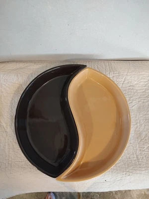 At Home Yin Yang Design Hors D'oeuvre Dishes, Fit Together - Image 1 of 4