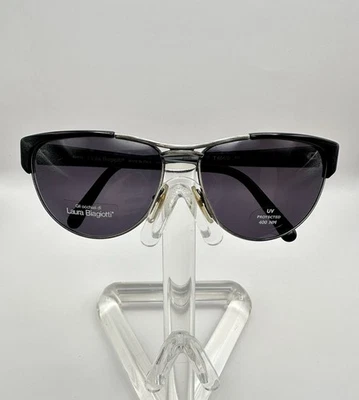 Gafas de sol vintage Laura Biagiotti T 654/S de gran tamaño 60-15-140 negras Foto 1 de 4