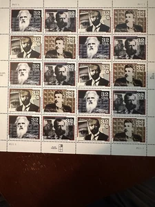 Scott #3061-3064 Pioneers of Communication Pane of 20 32¢ Stamps (1996) MNH - Picture 1 of 2