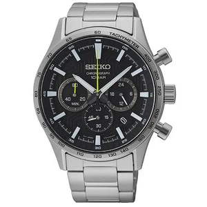 Reloj clásico con esfera negra para hombre Seiko - SSB413P1 - Imagen 1 de 1