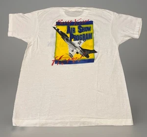 Camiseta blanca grande vintage de los 80 del programa de exhibición aérea de la Fuerza Aérea de la USAF - Imagen 1 de 6