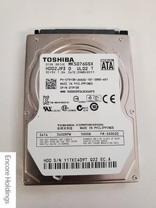 Dell (Toshiba MK5076GSX) 500GB Internal Hard Disk Drive - 2.5-inch - 5400 T9Y3R - Picture 1 of 1