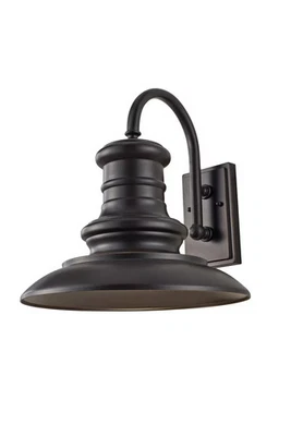 Generation Lighting Redding Station LED Outdoor Wall Light in Restoration Bronze - Image 1 of 3