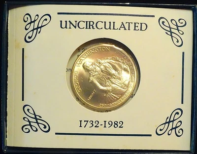 1982-D GEORGE WASHINGTON BU UNCIRCULATED 90% SILVER HALF DOLLAR IN OGP - Image 1 of 4