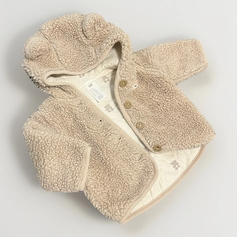 Suéter H&M Recién Nacido Unisex Bebé Niñas Niños Marfil Crema Manga Larga Foto 1 de 4