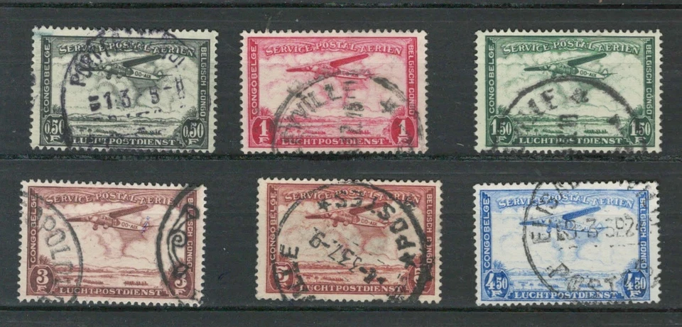 LOTE DE CORREO AÉREO USADO AVIACIÓN AVIONES COLONIAS BELGAS CONGO ÁFRICA (CON 460) Foto 1 de 1