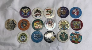 Vintage Retro 90s Mad Caps X16 Like Pogs - Picture 1 of 2