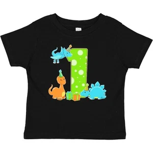 Inktastic Dinosaur First Birthday Party Baby T-Shirt Birthdays 1st Stegosaurus - Picture 1 of 10