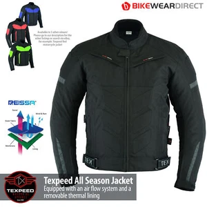 Motorbike Motorcycle Jacket Waterproof With CE Armour Protection Thermal Biker - Picture 1 of 10
