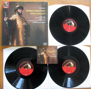 Boris Godunov Boris Christoff Cluytens NEAR MINT 3LP Box EMI 153 EX 29 1302 3 - Picture 1 of 6