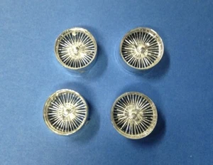 Junkyard Parts - 1:24th-25th Scale Two Piece Custom Wire Wheels & Knock Off Hubs - Picture 1 of 4