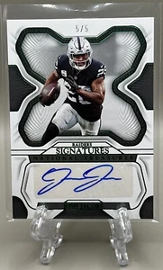 Josh Jacobs 2022 Panini National Treasures Emerald Signatures ¡Auto 5/5! - Imagen 1 de 2