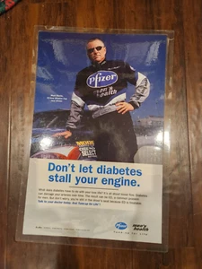 NASCAR Mark Martin for Viagra by Pfizer Print Ad Laminated 8x12 - Picture 1 of 2