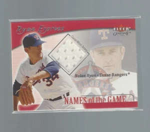 2001 FLEER GENUINE NAMES OF THE GAME NOLAN RYAN JERSEY RELIC SP - Picture 1 of 2