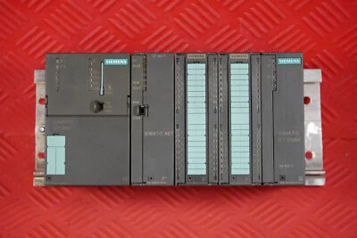 Siemens 6ES7317-2AJ10-0AB0 Simatic S7-300 CPU + 4 Modules (Complete Rack) Excellent! - Image 1 of 4
