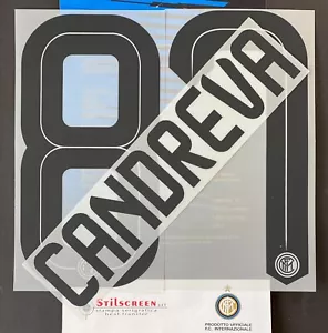 CANDREVA INTER NOME+NUMERO UFFICIALE AWAY 2015-2016 Stilscreen - Foto 1 di 1