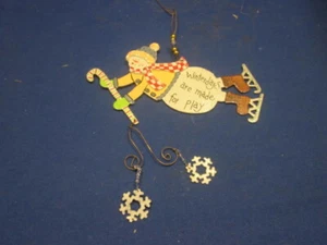 Snowman Skating Christmas Ornament ~ METAL, WINTER DAYS ARE MADE FOR PLAY - Picture 1 of 4