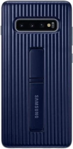Samsung Original Galaxy S10+ Protective Standing Cover Case Blue EF-RG975CBEGCA - Picture 1 of 6