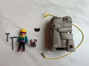 Playmobil 7529 Mountaineer Figure Rock Climber Outcrop Face Climb - Picture 1 of 5