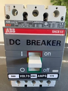 ABB SACE S3 500V VDC 175A Circuit Breaker 2-Pole - Picture 1 of 4