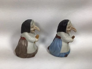 Vintage Babuschka Baba Yaga Hexe Salz und Pfefferstreuer Viel Glück - Bild 1 von 8