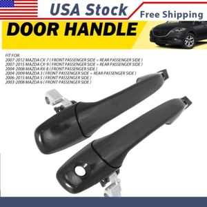 Door Handle Outside Front Left+Right Side for Mazda 3 5 6 RX-8 CX-7 CX-9 Pair XH - Picture 1 of 10