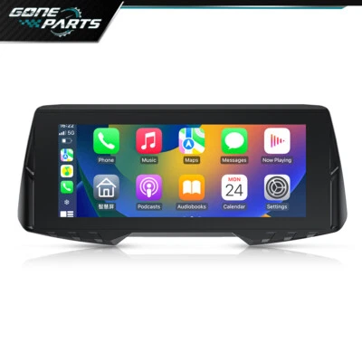 6.86Inch Motorcycle GPS Cameras with Wireless CarPlay Android Auto Waterproof US - Image 1 of 4