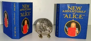 1:6 SCALE MINIATURE BOOK NEW ADVENTURES OF “ALICE” - Picture 1 of 2
