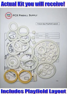 Kit de anillo de goma máquina de pinball Bally Future Spa 1979 - Imagen 1 de 2