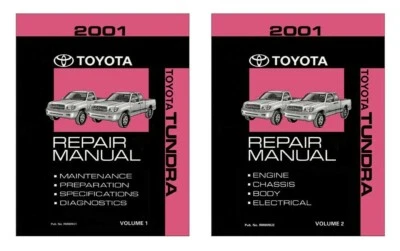 2001 Toyota Tundra Shop Service Repair Manual Book Engine Drivetrain OEM - Image 1 of 4
