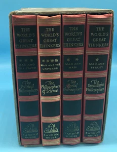The World's Great Thinkers Set of 4 w Slip Case 1st Printing Random House 1947 - Picture 1 of 11
