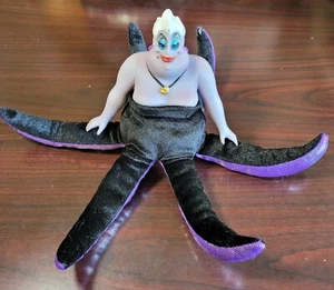 Disney Store kleine Meerjungfrau Ursula Plüschpuppe 11" Seehexe Oktopus Vinylfigur - Bild 1 von 9