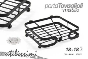 PORTATOVAGLIOLI DA TAVOLA METALLO CASA PIZZERIA RISTORANTE PUB MODERNO 18*5cm - Foto 1 di 2