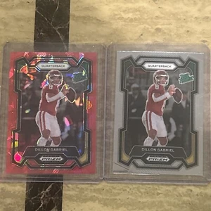 2024 Panini Prizm Draft Picks - Red Ice Prizm #197 Dillon Gabriel W/base RR - Picture 1 of 2