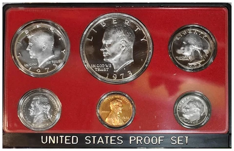 1973-S U.S. Mint Proof Set Lens Only No Box Cover