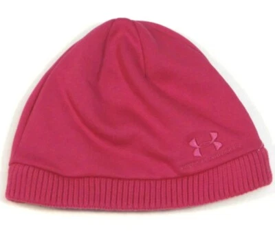 Gorro tejido rosa forrado de lana Under Armour Signature para mujer talla única nuevo con etiquetas Foto 1 de 2